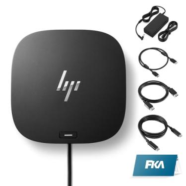Imagem de FKA HP Docking Station for Laptop Dual Monitor and Charging Bundle - HP USB-C G5 Dock with 120W AC Adapter, HDMI & DP Cable & USB-C Cable (New)