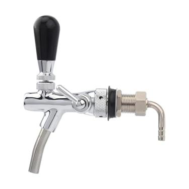 Imagem de Fabricação caseira de cerveja Beer Faucet & Adjustable Tap Beer Shank Chrome Tap Plating With Ball Lock Disconnect Draft Dispenser For HomeBrew Cornelius Keg Acessórios para vinho(Adjust beer faucet)