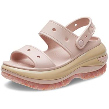 Imagem de Sandália crocs classic mega crush plataform sandal pink clay - 40
