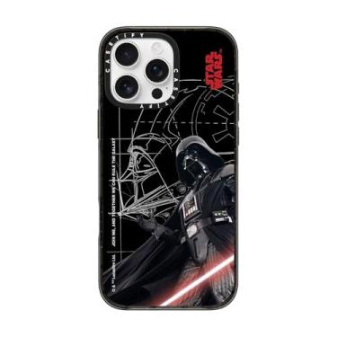 Imagem de CASETiFY Capa Impact para iPhone 16 Pro Max [Star Wars Co-Lab / Proteção contra quedas de 2,5 metros/Magsafe] - Lorde Sith Darth Vader - Preto transparente