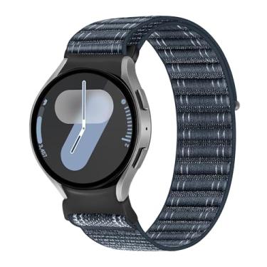 Imagem de Pulseira de tecido para Samsung Galaxy Watch 7 de 40 mm e 44 mm, pulseiras de nylon macio para Galaxy Watch 6 5 4 FE de 40 mm e 44 mm/Galaxy Watch 6/4 Classic de 47 mm, 43 mm, 46 mm, 42 mm/5 pro de 45