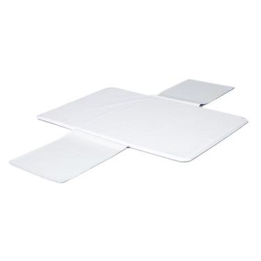 Imagem de Trocador de Fraldas Portátil Impermeável com Bolsos - Branco - Assenci