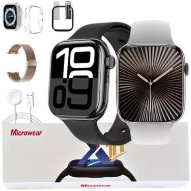 Imagem de Kit Smart Watch Relogio S10 Original Lançamento Microwear Serie 10 Com