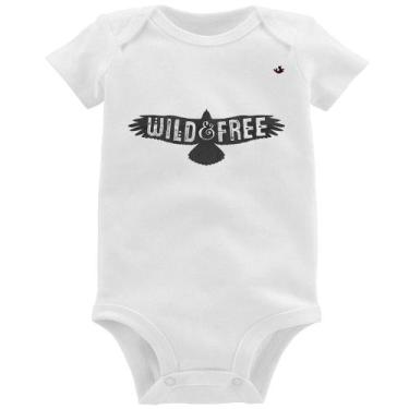 Imagem de Body Bebê Wild and Free - Foca na Moda, Branco, G