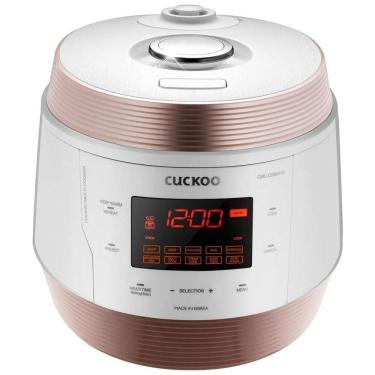 Imagem de Panela Elétrica Multifuncional 8 em 1, Cozinha arroz, fritura, torradas, vapor, aquecedor, iogurte, sopa, CUCKOO, Rosa claro