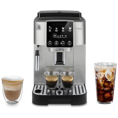 Imagem de Máquina de Café Expresso Automática com Espuma de Leite Manual e Desligamento Automático, 110V 1250W, De Longhi Magnifica Start, Prata