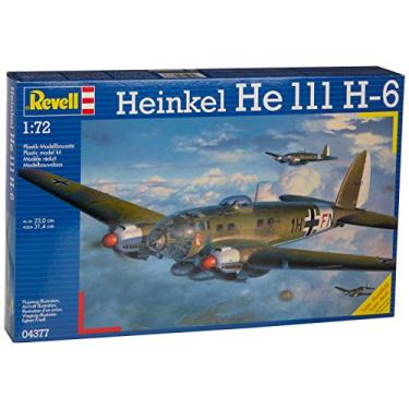 Imagem de Aviao Revell Heinkel HE-111H-6, Modelo em Escala 1:72, Bombardeiro Alemão da Segunda Guerra Mundial