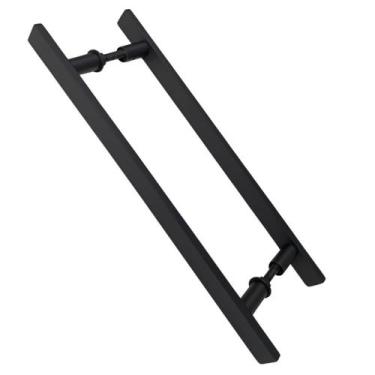 Imagem de Puxador Duplo Alumínio 40cm Porta Pivotante Madeira/vidro - Montelar A