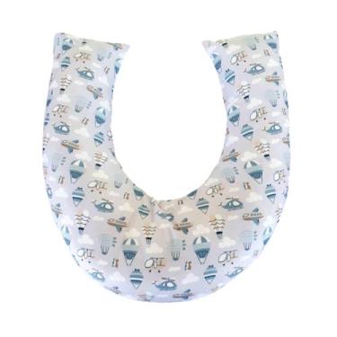 Imagem de Almofada Amamentação para Bebê Menino Sublimada - Carinha de Anjo, Bal