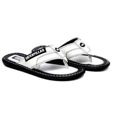 Imagem de Sandália Masculino Couro - Franca Forte, Branco, 40