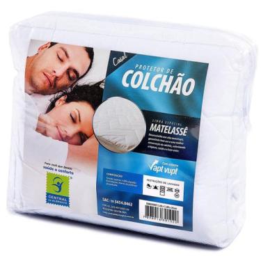 Imagem de Protetor de Matelassê Permeável de Colchão Casal 100% ALGODÃO VAPT VUP