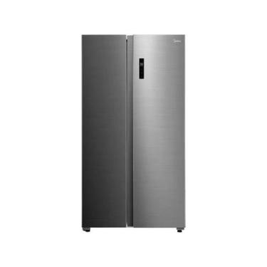 Imagem de Geladeira/Refrigerador Midea Smart Frost Free Side by Side Cinza 511L 
