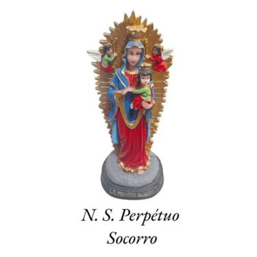 Imagem de Imagem Nossa Senhora Perpétuo Socorro 15cm em Resina - Loja Presentes 