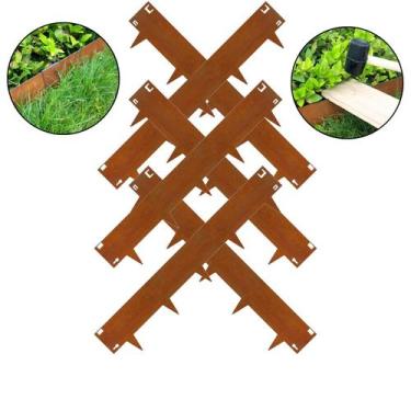 Imagem de Separador Aço Flexível Para Exteriores 20Cm X 1Mt X 2Mm 6 Pç - Montar 