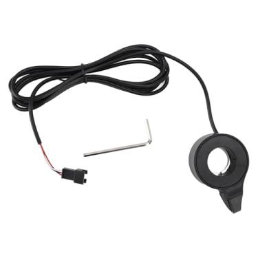 Imagem de Brasão do Polegar de Scooter Elétrico, Aceleração do Dedo ABS, Controle de Velocidade do Acelerador da Mão Direita 270X Com Conector SM, Instalação Fácil para Diâmetro do Guidão