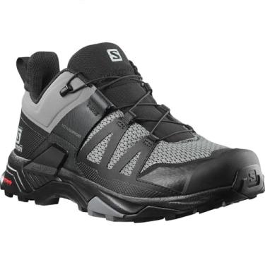 Imagem de Salomon Tênis de caminhada masculino X Ultra 4 Gore tex, Sombra silenciosa/preto/sombra silenciosa, 39