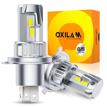 Imagem de OXILAM Lâmpadas de neblina H4 9003 HB2, 20000LM 600% mais brilhante, branco frio 6500K, Plug and Play, pronto para canbus, design de tamanho mini 1:1, vida útil de mais de 60.000 horas, pacote com 2