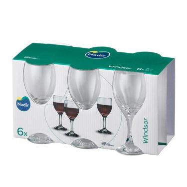 Imagem de Conjunto de Tacas para Vinho Nadir Windsor 6 Unidades 250ml 7891155008576