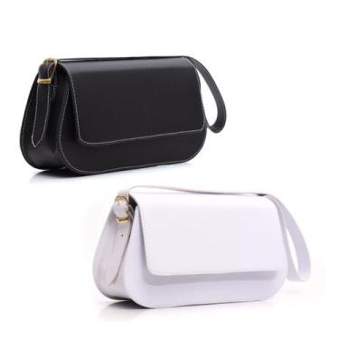Imagem de Kit 2 Bolsa Feminina Clutch Shoulder Bag Alça de Mão Compacta - Alice,