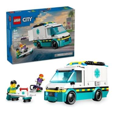 Imagem de Lego City Ambulância De Emergência 184 Peças, Única, Único