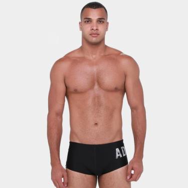 Imagem de Sunga Adidas Lineage Larga Masculina, Preto, P