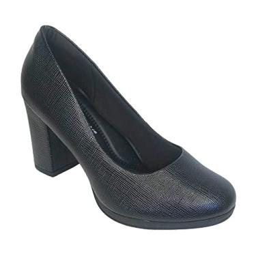 Imagem de Piccadilly, Sapato Scarpin Fem Piccadilly Napa Preto 130185-337 Tamanho:35;Cor:Preto