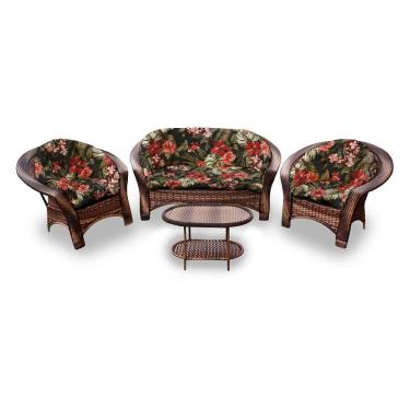 Imagem de Conjunto De 1 Sofá + 2 Poltronas + 1 Mesa Centro Preto