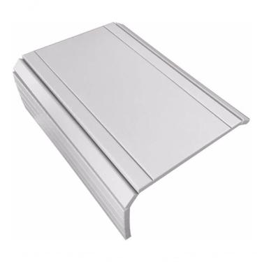 Imagem de Kit 04un Esteiras Bandeja Reta Flexivel P Braço Sofá Branco
