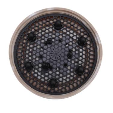 Imagem de Difusor de secador de cabelo, Sharkiffusor portátil dobrável de silicone para secador de cabelo de 4 a 5 cm de diâmetro (tinta amarela)