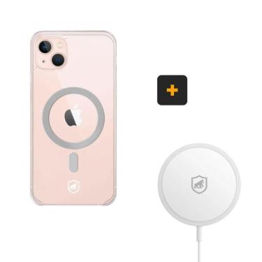 Imagem de Kit Magsafe - Carregador E Capa Case Capinha Para Iphone 13 Mini - Gshield