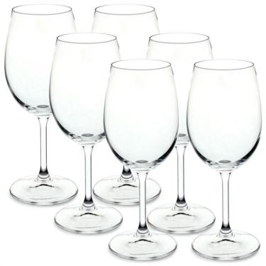 Imagem de Conjunto De Taças Para Vinho Tinto Bohemia Anna 450 Ml Em Cristal Ecológico 6 Peças Transparente