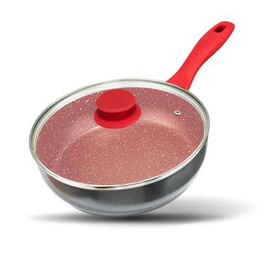 Imagem de Panela Philco Pph240apr Redstone Com Tampa De Vidro 2,7 Litros Cinza/vermelho