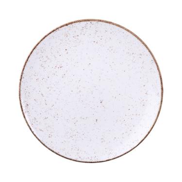 Imagem de Prato Raso Tramontina Rústico Marrom Em Porcelana Decorada 28 Cm