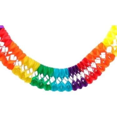 Imagem de Guirlanda Papel Festa Junina Colorida 3 Metros Decoração