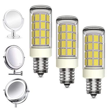 Imagem de LUHMQ Pacote Com 3 Lâmpadas Led Para Espelho De Maquiagem, Substituição Penteadeira Cosmética Ampliação Iluminação Dupla Face, Equivalente A 35 W Incandescente 350 Lm Ac120 V (Branco Luz Do Dia 6000