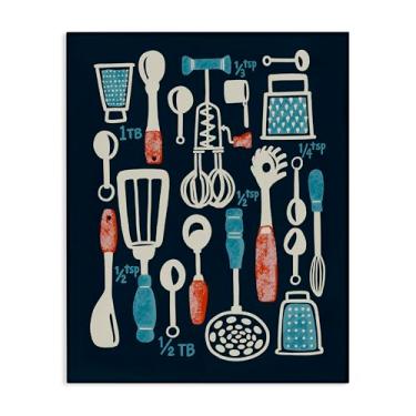 Imagem de Stupell Industries Utensílios de medição de cozinha em tela design de arte de parede por Connie Summers, 61 x 76 cm