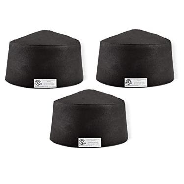 Imagem de Tenmat Ff109-300 Cobertura De Luz Embutida Com Classificação Incêndio Ul Uma Hora, Preta; Para Vigas Madeira Maciça, Treliças Teia Aberta Ou Em Formato I Centro Máximo 16" (Pacote 3)