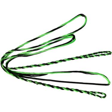 Imagem de DEERACE Corda De Reposição Para Arco Flemish Fast Flight D97 Longo Tradicional Recurvo (Amo 62" (Comprimento Do Arco), Verde)