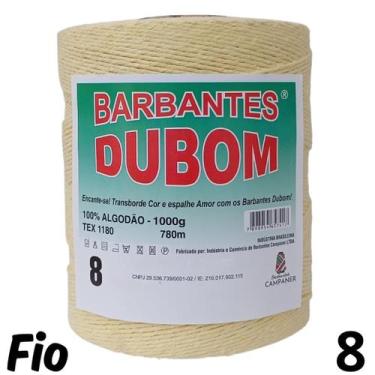 Imagem de Barbante Dubom Amarelo Bebê - 1 Kg - Fio 8 - 780m - Barbantes DUBOM