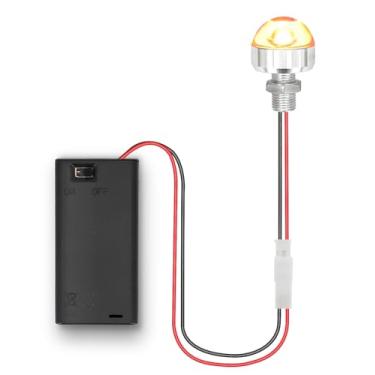 Imagem de enwant Kit De Bateria Led Aa Com Suporte Para Lâmpada, Luzes Em Miniatura Operadas Por Fiação Luz 3V, Compartimento Caixa, 1 Pacote (Vermelho)