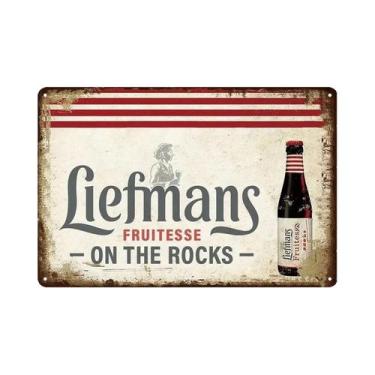 Imagem de Vintage Rum Chouffe Sinal De Metal Retro Arte Da Parede Para Homem Cav