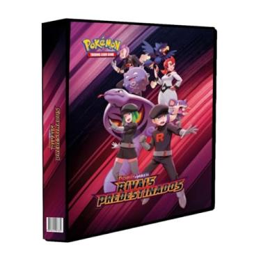 Imagem de Álbum Pasta Fichário Pokemon Escarlate e Violeta Rivais Predestinados Capa Dura Coleção Cards Cartas