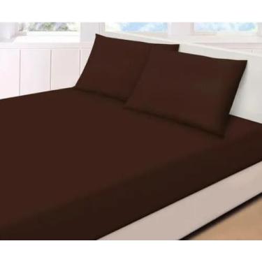 Imagem de Lençol Casal Padrão 3 Peças Microfibra 400 Fios Liso - MICROPERCAL - R