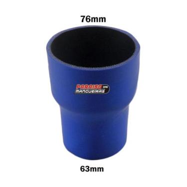 Imagem de Mangueira Adaptação Intercooler Redução 63x76x110 Siliconada - VALMAN