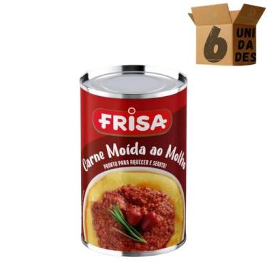 Imagem de Kit 6 Carne Moida Bovina Ao Molho 420g Frisa
