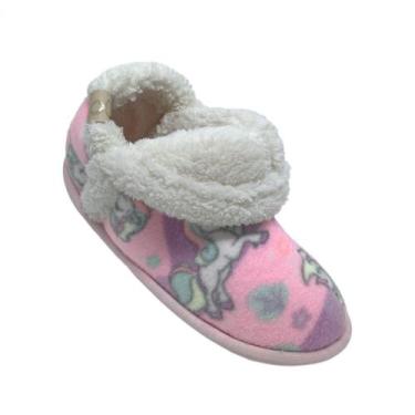 Imagem de Pantufa Soulk 3029u Sherpa C/ Gola Juvenil, Rosa, 31/32