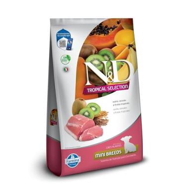 Imagem de N&D Tropical para Cães Filhotes de Raças Mini e Pequenas Sabor Suíno, Cereais e Frutas...