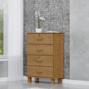 Imagem de Cômoda 4 Gavetas em Madeira Maciça Linha Bronze 1138FN Freijó Finestra