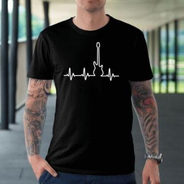 Imagem de Batimentos Guitarrista Guitarra Camiseta Tradicional unissex - NoBrand
