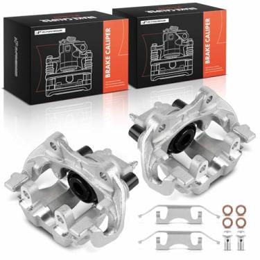 Imagem de A-Premium Conjunto de pinça de freio a disco com suporte compatível com veículos Mercedes-Benz - E350 2006, E320 2003-2005/2007-2009, E500 2005-2006, SL500 2003-2006 - traseira esquerda e direita